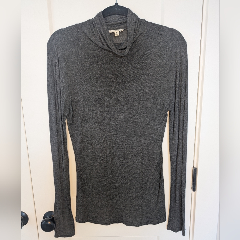 Gray Long Sleeve Top